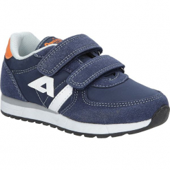 Granatowe buty sportowe na rzepy American BS-C2922. Szare buciki niemowlęce American, na rzepy. Za 69,99 zł.
