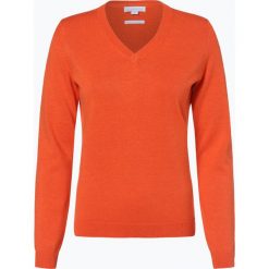 Brookshire - Sweter damski, pomarańczowy. Pomarańczowe swetry damskie marki brookshire, s, bez wzorów, z bawełny, bez rękawów, bez kaptura. Za 129,95 zł.