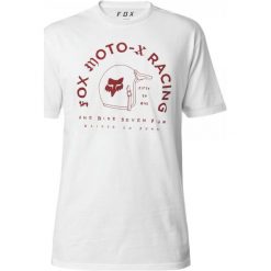 FOX T-Shirt Męski Fifty Premium M Biały. Białe koszulki męskie marki FOX, m, z nadrukiem, bez kołnierzyka. W wyprzedaży za 89,00 zł.
