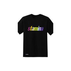RAINBOW TEE BLACK. Czarne t-shirty damskie marki MAJORS, s, z nadrukiem, z bawełny, bez kołnierzyka. Za 99,00 zł.