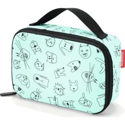 Torba chłodząca Thermocase Cats and Dogs miętowa. Zielone torby plażowe Reisenthel. Za 59,00 zł.