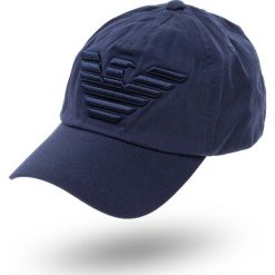 CZAPKA Z DASZKIEM Emporio Armani. Czapki męskie Emporio Armani, z haftami, z bawełny. Za 319,00 zł.
