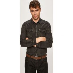 Guess Jeans - Koszula. Czarne koszule męskie Guess Jeans, s, z aplikacjami, z elastanu, klasyczne, z klasycznym kołnierzykiem, z długim rękawem. W wyprzedaży za 319,90 zł.