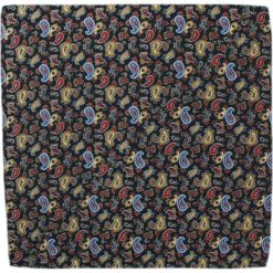 Granatowa, Kolorowa Poszetka w Paisley - 30x30 cm - Alties POSZALTS0146. Poszetki męskie Alties, bez wzorów, z materiału, eleganckie. Za 27,00 zł.