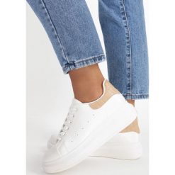 Biało-Beżowe Sneakersy Paella. Białe sneakersy damskie Born2be. Za 89,99 zł.