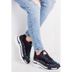 Buty sportowe damskie N/M 2018-60 Granatowe. Niebieskie buty sportowe damskie N/M, bez wzorów, z tkaniny, sportowe, trekkingowe. Za 110,00 zł.