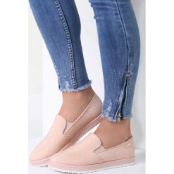Trampki damskie slip on: Różowe Slip On Duende