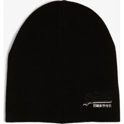 Superdry - Czapka męska, czarny. Czarne czapki męskie Superdry, z haftami. Za 99,95 zł.