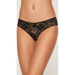 Guess Jeans - Figi. Czarne majtki damskie Guess Jeans, l, z elastanu. W wyprzedaży za 59,90 zł.