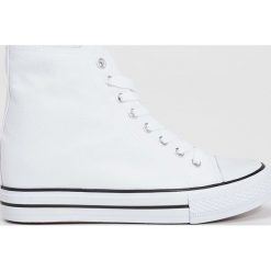 Trampki damskie slip on: Trampki za kostkę – Biały
