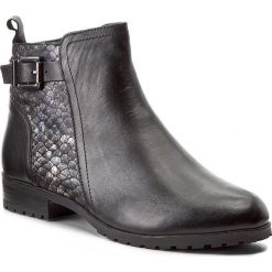 Botki CAPRICE - 9-25350-29 Black Na. Multi 028. Czarne botki damskie na obcasie marki Caprice, z materiału. W wyprzedaży za 249,00 zł.