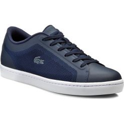 Sneakersy LACOSTE - Straightset 116 4 Spw 7-31SPW0074003 Nvy. Niebieskie półbuty damskie marki Lacoste, na co dzień, bez wzorów, z tworzywa sztucznego, bez obcasa, na płaskiej podeszwie, bez zapięcia. W wyprzedaży za 299,00 zł.