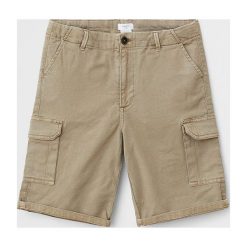 Mango Kids - Szorty dziecięce Kimo 110-164 cm. Pomarańczowe spodenki chłopięce Mango Kids, bez wzorów, z elastanu, casualowe. Za 89,90 zł.