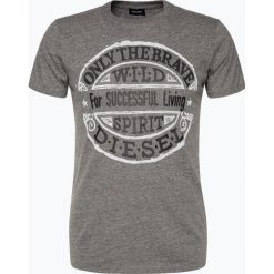 Diesel - T-shirt męski – Diego, szary. Szare t-shirty męskie z nadrukiem Diesel, m, z bawełny. Za 179,95 zł.