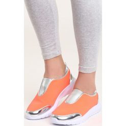 Pomarańczowe Buty Sportowe Siggy. Brązowe buty sportowe damskie Born2be, z materiału. Za 39,99 zł.