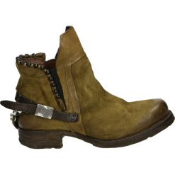 Botki - 520276 SENAPE. Brązowe botki damskie na zamek Venezia, ze skóry. Za 669,00 zł.
