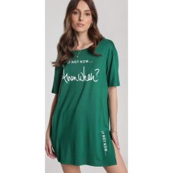 Zielony T-shirt Sabrirope. Zielone bluzki damskie Renee, s, bez wzorów, bez kołnierzyka. Za 59,99 zł.
