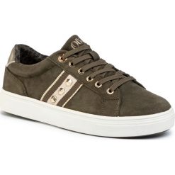 Sneakersy S.OLIVER - 5-23602-23 Forest 703. Zielone półbuty damskie S.Oliver, z zamszu. W wyprzedaży za 279,00 zł.