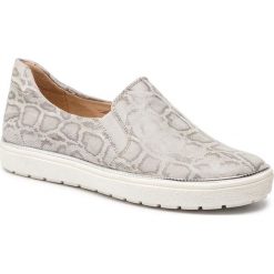 Tenisówki CAPRICE - 9-24662-22 Lt Grey Snake 255. Szare półbuty damskie marki Caprice, bez wzorów, ze skóry, bez zapięcia. Za 239,90 zł.