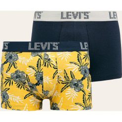 Levi's - Bokserki (2 pack). Żółte bokserki męskie Levi's®, bez wzorów, z elastanu. W wyprzedaży za 89,90 zł.