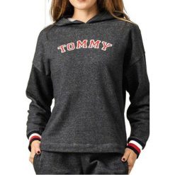 Tommy Hilfiger Damska bluza Batwing Hood y Ls UW0UW01961-091 Dark Grey Htr (rozmiar L). Szare bluzy damskie l. W wyprzedaży za 309,00 zł.