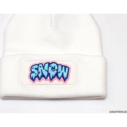 Czapki zimowe damskie: Czapka Beanie White Snow
