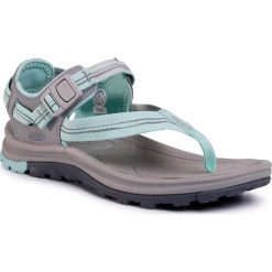 Sandały KEEN - Terradora II Toe Post 1022445 Light Gray/ocean Wave. Zielone klapki damskie Keen, bez wzorów, z tworzywa sztucznego, bez obcasa. W wyprzedaży za 239,00 zł.