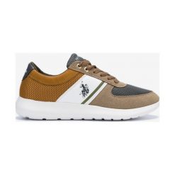U.S. Polo Assn Dillier Tenisówki Brązowy Szary. Szare trampki męskie U.S. Polo Assn., bez wzorów, z materiału, bez zapięcia. Za 292,95 zł.