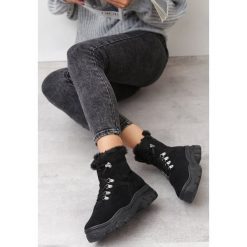 Czarne Traperki Begbrook. Czarne buty trekkingowe damskie Born2be. Za 179,99 zł.