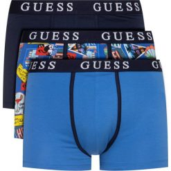 Komplet 3 par bokserek Guess U02G02 JR003. Bokserki męskie Guess, z aplikacjami, z elastanu. Za 179,00 zł.