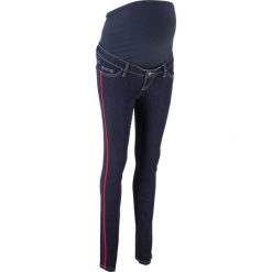 Boyfriendy damskie: Dżinsy ciążowe SKINNY bonprix ciemny denim