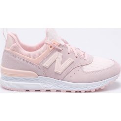 New Balance - Buty WS574SNC. Pomarańczowe buty damskie do fitnessu marki New Balance, ze skóry. W wyprzedaży za 379,90 zł.