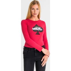 LONGSLEEVE ARMANI EXCHANGE. Czerwone bluzy damskie Armani Exchange, xs, z aplikacjami, z bawełny, bez rękawów, bez kaptura. Za 155,40 zł.