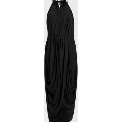 AllSaints - Sukienka Erin Dress. Czarne sukienki damskie AllSaints, na co dzień, s, bez wzorów, z wiskozy, casualowe, z okrągłym kołnierzem, bez rękawów, midi, proste. W wyprzedaży za 499,90 zł.