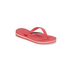 Japonki Dziecko Havaianas KIDS SLIM BRASIL LOGO. Różowe klapki dziewczęce Havaianas. Za 79,00 zł.