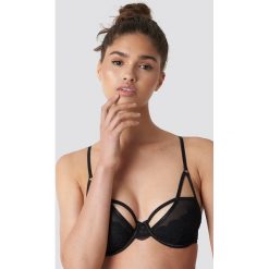 NA-KD Lingerie Biustonosz z paskami - Black. Czarne biustonosze NA-KD Lingerie, w paski, z koronki. Za 40,95 zł.