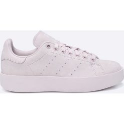 Adidas Originals - Buty Stan Smith Bold. Różowe buty sportowe damskie adidas Originals, bez wzorów, ze skóry, sportowe. W wyprzedaży za 399,90 zł.