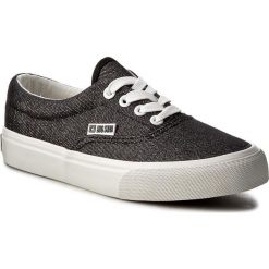 Tenisówki BIG STAR - W274708 Black. Czarne półbuty damskie marki BIG STAR, bez wzorów, z gumy, bez zapięcia. Za 89,00 zł.