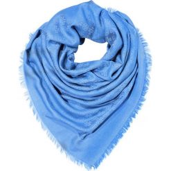 Tory Burch LOGO JACQUARD TRAVELER SCARF Chusta painted blue. Niebieskie chusty damskie Tory Burch, z jedwabiu. Za 819,00 zł.