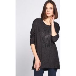 Ciemnoszara Tunika Pleated Dress. Szare tuniki damskie Born2be, na jesień, l. Za 49,99 zł.