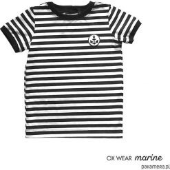 TSHIRT - OX marine- ANCHOR. Czarne t-shirty chłopięce marki Pakamera, z aplikacjami. Za 65,00 zł.
