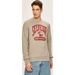 Jack & Jones - Bluza. Niebieskie bluzy męskie Jack & Jones, s, z nadrukiem, z bawełny, z okrągłym kołnierzem, bez rękawów, bez kaptura. W wyprzedaży za 129,90 zł.