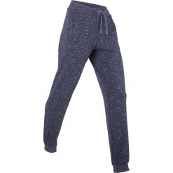 Spodnie sportowe, długie, Level 1 bonprix jagodowy melanż. Niebieskie spodnie damskie bonprix, w paski, z elastanu, długie. Za 109,99 zł.