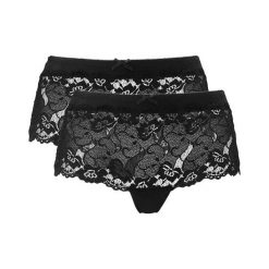 Cellbes Figi 2 Pack czarny female czarny 38/40. Czarne majtki damskie Cellbes, z bawełny. Za 119,00 zł.