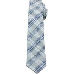 Szary Stylowy Krawat (Śledź) w Kratkę -ALTIES- 5 cm, Wąski, Męski KRALTStani0232. Szare krawaty męskie Alties, w kratkę, z tkaniny, eleganckie. Za 25,00 zł.