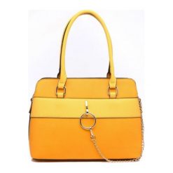 Bessie London Torebka Damska Zółty. Żółte torebki klasyczne damskie Bessie London, z materiału. Za 245,00 zł.