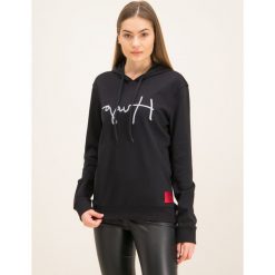 Bluza Hugo Dangfall-Ww 50430853. Czarne bluzy damskie HUGO, s, bez wzorów, z elastanu, bez rękawów, bez kaptura. W wyprzedaży za 459,00 zł.