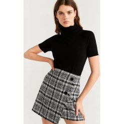 Mango - Spódnica Fuentes. Czarne spódniczki damskie Mango, z elastanu, mini, proste. W wyprzedaży za 99,90 zł.