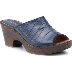 Klapki LASOCKI - F237 Cobalt Blue. Niebieskie klapki damskie Lasocki, bez wzorów, ze skóry, bez obcasa, na obcasie. Za 119,99 zł.
