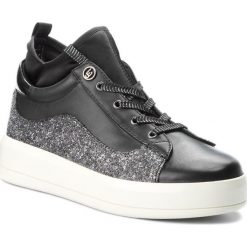 Sneakersy Liu Jo Kim 10 B68025 PX005. Czarne półbuty damskie Liu Jo, bez wzorów, bez obcasa, bez zapięcia. W wyprzedaży za 339,00 zł.